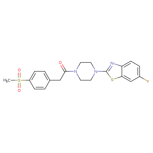1-[4-(6-fluoro-1,3-benzothiazol-2-yl)piperazin-1-yl]-2-(4-methanesulfonylphenyl)ethan-1-one