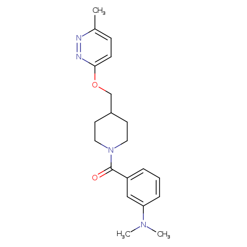 N,N-dimethyl-3-(4-{[(6-methylpyridazin-3-yl)oxy]methyl}piperidine-1-carbonyl)aniline