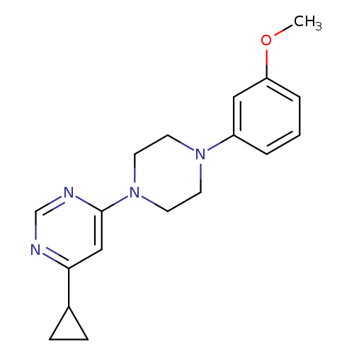 4-cyclopropyl-6-[4-(3-methoxyphenyl)piperazin-1-yl]pyrimidine