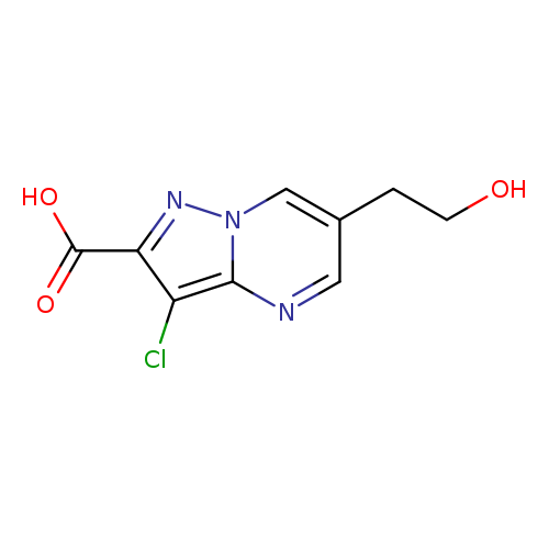 3-Chloro-6-(2-hydroxyethyl)pyrazolo[1,5-a]pyrimidine-2-carboxylic acid