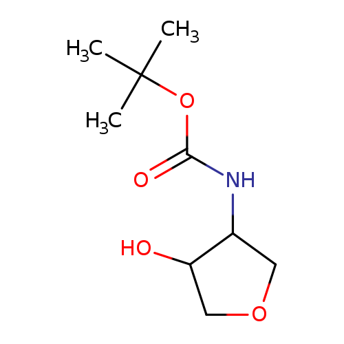 Carbamic acid, (tetrahydro-4-hydroxy-3-furanyl)-, 1,1-dimethylethyl ester (9CI)