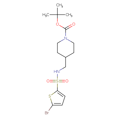 1-Piperidinecarboxylic acid, 4-[[[(5-bromo-2-thienyl)sulfonyl]amino]methyl]-, 1,1-dimethylethyl ester