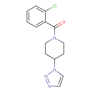 1-(2-chlorobenzoyl)-4-(1H-1,2,3-triazol-1-yl)piperidine