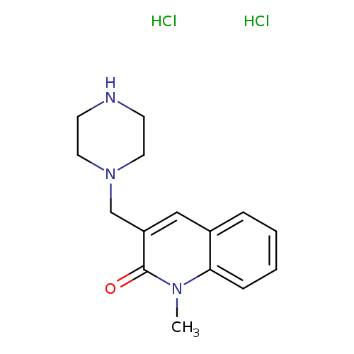 1-methyl-3-(piperazin-1-ylmethyl)quinolin-2(1H)-one dihydrochloride