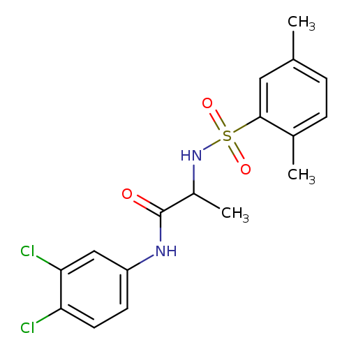N-(3,4-dichlorophenyl)-2-(2,5-dimethylbenzenesulfonamido)propanamide