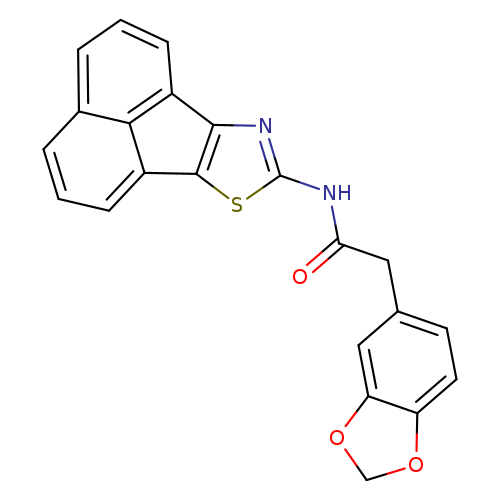 2-(2H-1,3-benzodioxol-5-yl)-N-{11-thia-13-azatetracyclo[7.5.1.0^{5,15}.0^{10,14}]pentadeca-1,3,5(15),6,8,10(14),12-heptaen-12-yl}acetamide