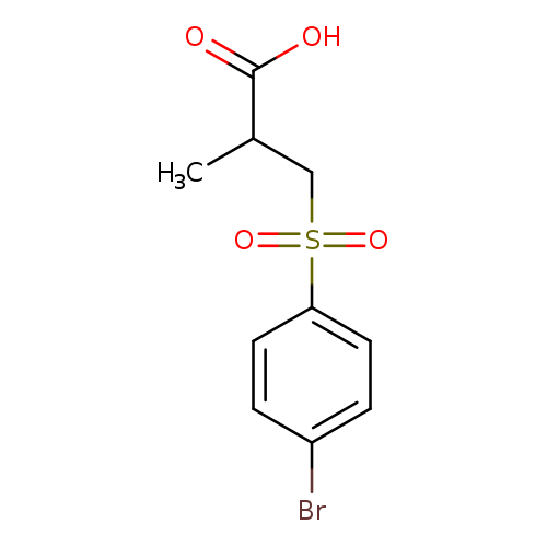 3-((4-Bromophenyl)sulfonyl)-2-methylpropanoic acid