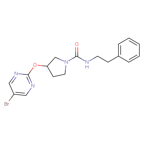 3-[(5-bromopyrimidin-2-yl)oxy]-N-(2-phenylethyl)pyrrolidine-1-carboxamide