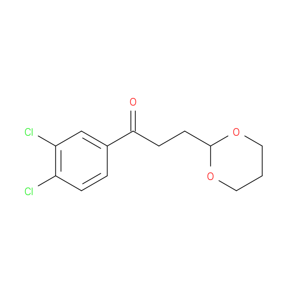 3',4'-Dichloro-3-(1,3-dioxan-2-yl)propiophenone