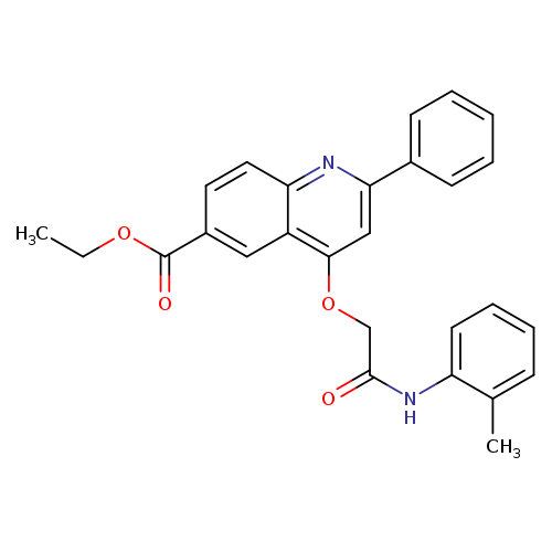 ethyl 4-{[(2-methylphenyl)carbamoyl]methoxy}-2-phenylquinoline-6-carboxylate