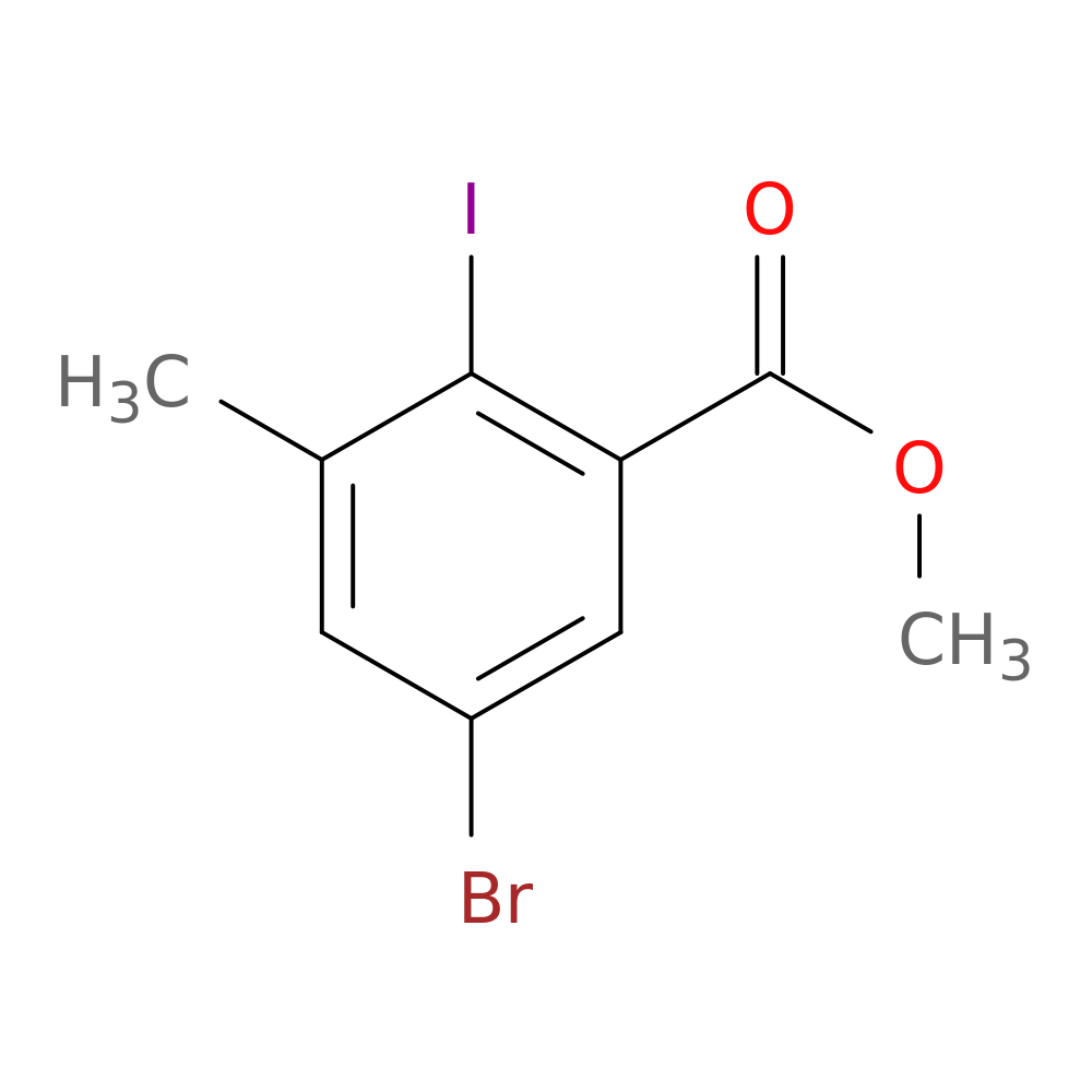 methyl 5-bromo-2-iodo-3-methylbenzoate