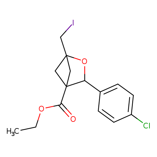 ethyl 3-(4-chlorophenyl)-1-(iodomethyl)-2-oxabicyclo[2.1.1]hexane-4-carboxylate