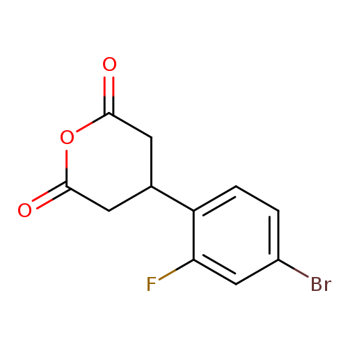 4-(4-bromo-2-fluorophenyl)oxane-2,6-dione