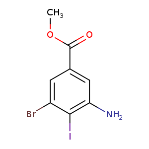Benzoic acid, 3-amino-5-bromo-4-iodo-, methyl ester