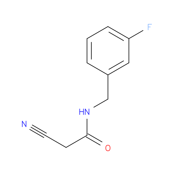 2-cyano-N-[(3-fluorophenyl)methyl]acetamide