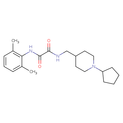 N'-[(1-cyclopentylpiperidin-4-yl)methyl]-N-(2,6-dimethylphenyl)ethanediamide