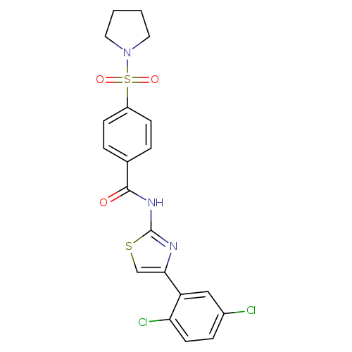 N-[4-(2,5-dichlorophenyl)-1,3-thiazol-2-yl]-4-(pyrrolidine-1-sulfonyl)benzamide