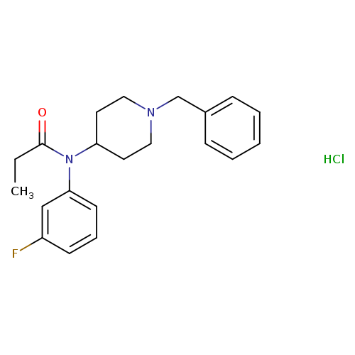 N-(1-benzylpiperidin-4-yl)-N-(3-fluorophenyl)propionamide,monohydrochloride