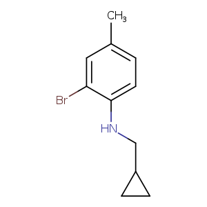 2-bromo-N-(cyclopropylmethyl)-4-methylaniline