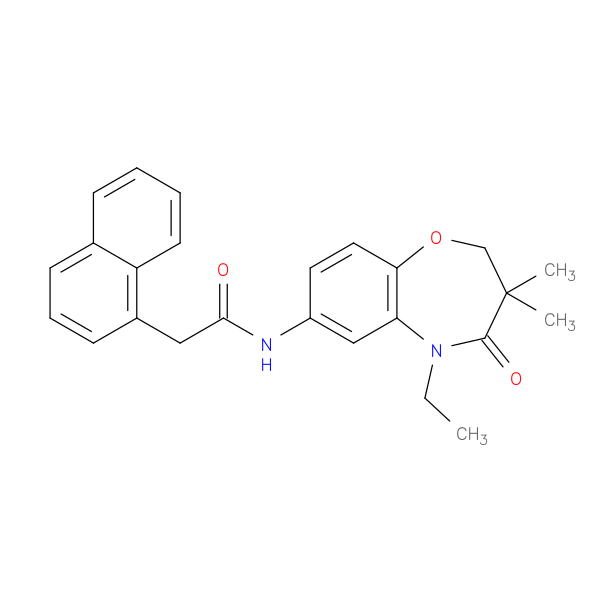 N-(5-ethyl-3,3-dimethyl-4-oxo-2,3,4,5-tetrahydro-1,5-benzoxazepin-7-yl)-2-(naphthalen-1-yl)acetamide