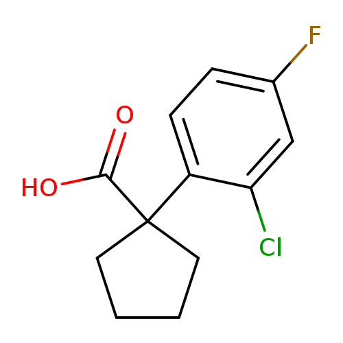 CYCLOPENTANECARBOXYLIC ACID, 1-(2-CHLORO-4-FLUOROPHENYL)-