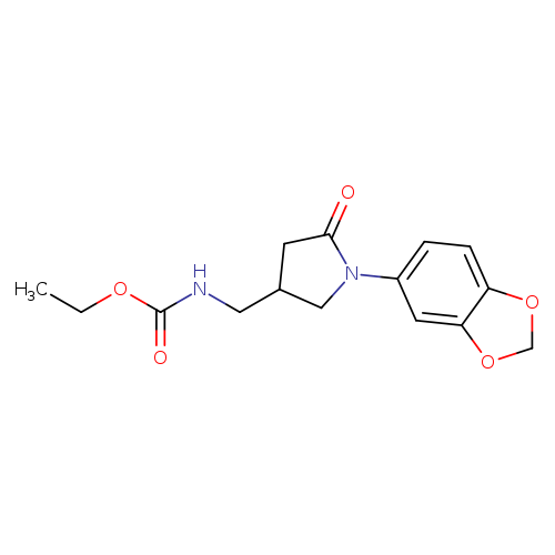 ethyl N-{[1-(2H-1,3-benzodioxol-5-yl)-5-oxopyrrolidin-3-yl]methyl}carbamate