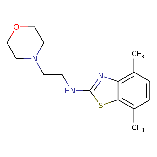 4,7-DIMETHYL-N-(2-MORPHOLIN-4-YLETHYL)-1,3-BENZOTHIAZOL-2-AMINE