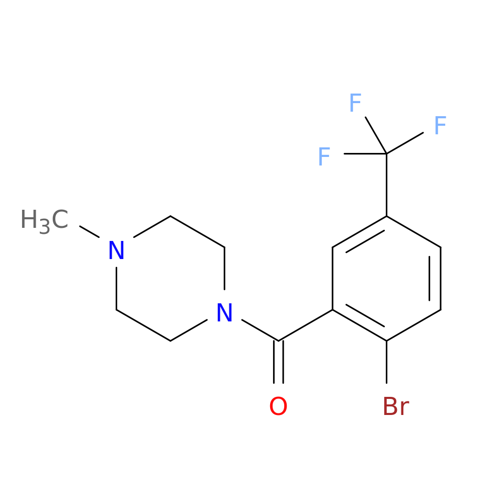(2-Bromo-5-(trifluoromethyl)phenyl)(4-methylpiperazin-1-yl)methanone