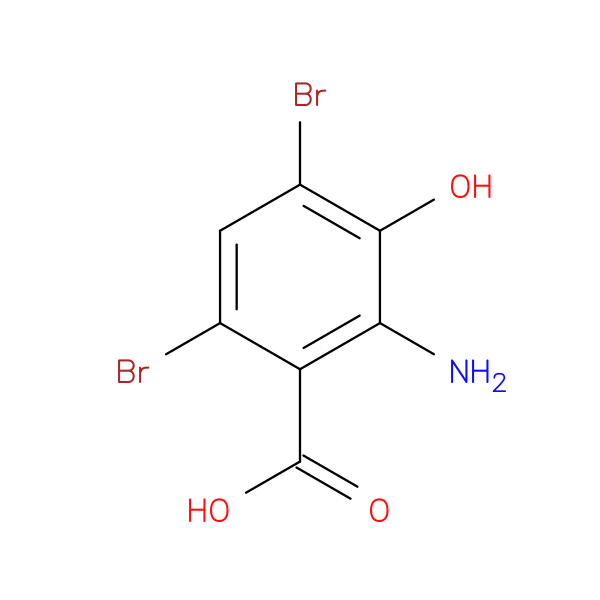 4,6-Dibromo-3-hydroxyanthranilic acid