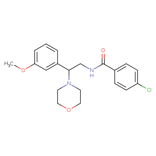 4-chloro-N-[2-(3-methoxyphenyl)-2-(morpholin-4-yl)ethyl]benzamide