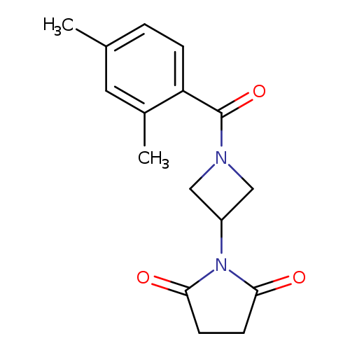 1-[1-(2,4-dimethylbenzoyl)azetidin-3-yl]pyrrolidine-2,5-dione