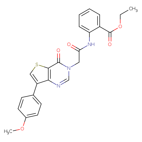 ethyl 2-{2-[7-(4-methoxyphenyl)-4-oxo-3H,4H-thieno[3,2-d]pyrimidin-3-yl]acetamido}benzoate