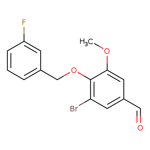 3-Bromo-4-[(3-fluorobenzyl)oxy]-5-methoxybenzaldehyde