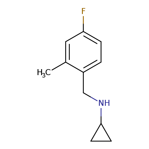 N-[(4-fluoro-2-methylphenyl)methyl]cyclopropanamine