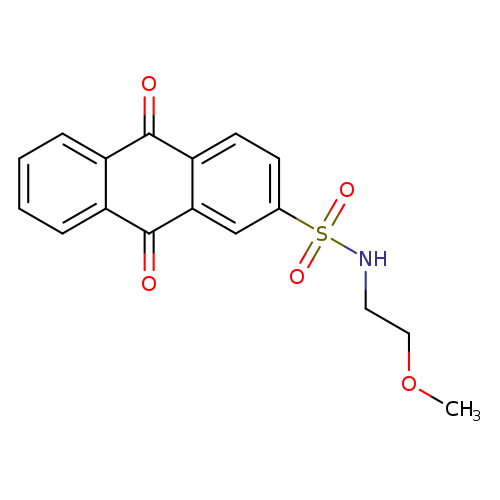 N-(2-methoxyethyl)-9,10-dioxo-9,10-dihydroanthracene-2-sulfonamide