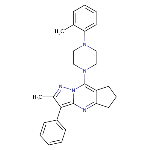 11-methyl-2-[4-(2-methylphenyl)piperazin-1-yl]-10-phenyl-1,8,12-triazatricyclo[7.3.0.0^{3,7}]dodeca-2,7,9,11-tetraene