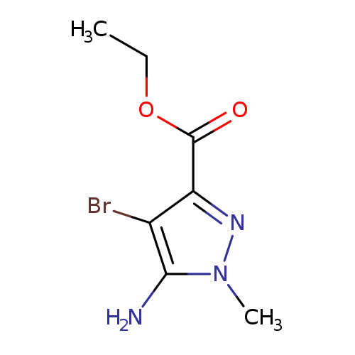 1H-Pyrazole-3-carboxylic acid, 5-amino-4-bromo-1-methyl-, ethyl ester