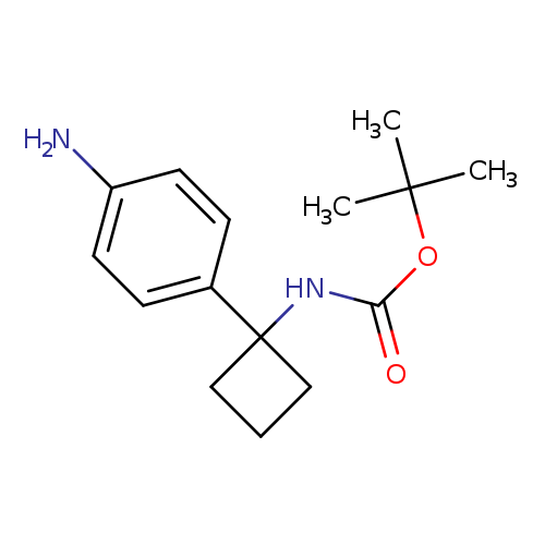 Carbamic acid, N-[1-(4-aminophenyl)cyclobutyl]-, 1,1-dimethylethyl ester