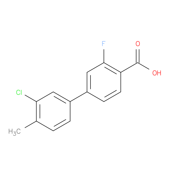 4-(3-Chloro-4-methylphenyl)-2-fluorobenzoic acid