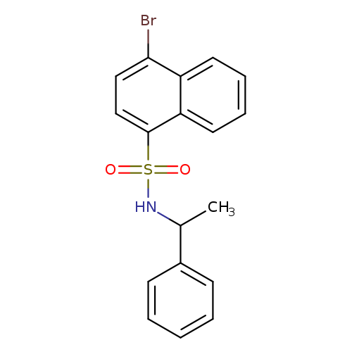 4-bromo-N-(1-phenylethyl)naphthalene-1-sulfonamide