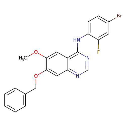 7-(benzyloxy)-N-(4-bromo-2-fluorophenyl)-6-methoxyquinazolin-4-amine