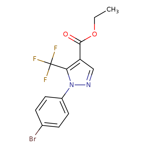 Ethyl 1-(4-bromophenyl)-5-(trifluoromethyl)-1H-pyrazole-4-carboxylate