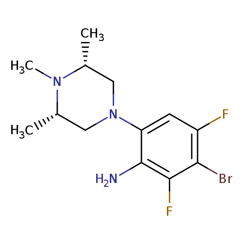 3-bromo-2,4-difluoro-6-[(3R,5S)-3,4,5-trimethylpiperazin-1-yl]aniline,cis
