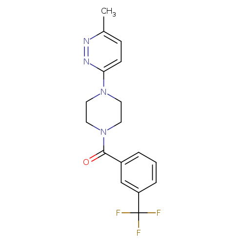 3-methyl-6-{4-[3-(trifluoromethyl)benzoyl]piperazin-1-yl}pyridazine
