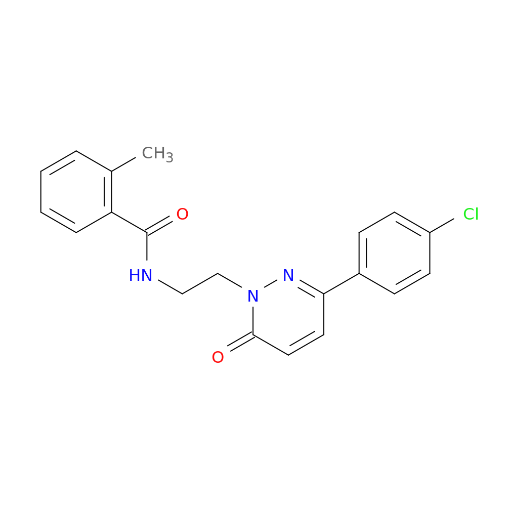 N-{2-[3-(4-chlorophenyl)-6-oxo-1,6-dihydropyridazin-1-yl]ethyl}-2-methylbenzamide