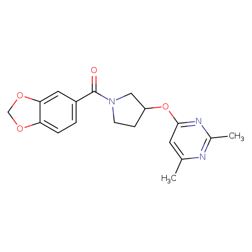 4-{[1-(2H-1,3-benzodioxole-5-carbonyl)pyrrolidin-3-yl]oxy}-2,6-dimethylpyrimidine