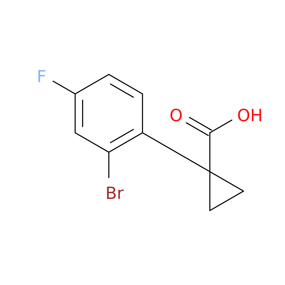 1-(2-bromo-4-fluorophenyl)cyclopropane-1-carboxylic acid