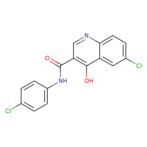 6-chloro-N-(4-chlorophenyl)-4-hydroxyquinoline-3-carboxamide