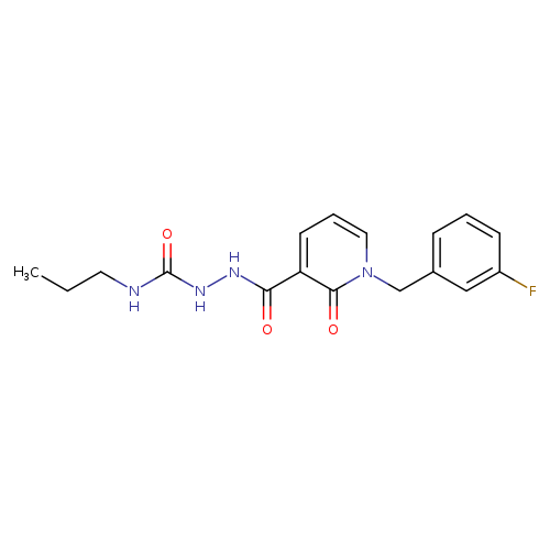 1-[(3-fluorophenyl)methyl]-2-oxo-N-[(propylcarbamoyl)amino]-1,2-dihydropyridine-3-carboxamide