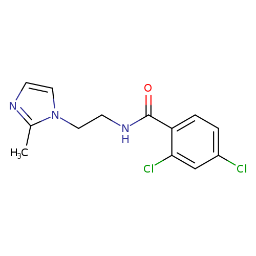 2,4-dichloro-N-[2-(2-methyl-1H-imidazol-1-yl)ethyl]benzamide
